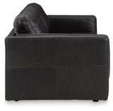 Amiata Sofa, Loveseat, Chair and Ottoman in Onyx from Ashley - Luna Furniture