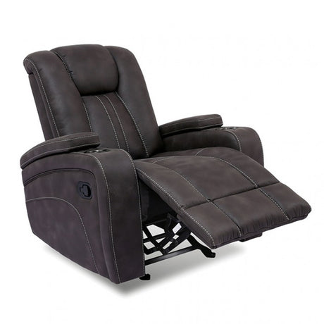 Amirah Dark Gray Glider Recliner from Furniture of America - Luna Furniture