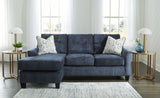 Amity Bay Sofa Chaise, Chair, and Ottoman in Ink - PKG018545