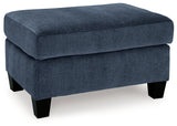 Amity Bay Sofa Chaise, Chair, and Ottoman in Ink - PKG018545