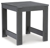 Amora Outdoor Coffee Table with 2 End Tables in Charcoal Gray from Ashley - Luna Furniture