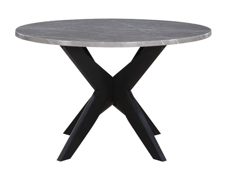 Amy 48-inch Faux-Marble Dining Table from Steve Silver - Luna Furniture