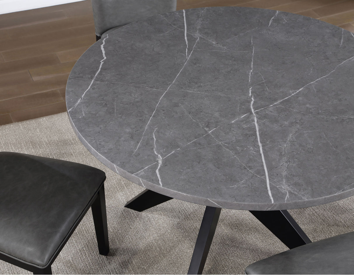 Amy 48-inch Faux-Marble Dining Table from Steve Silver - Luna Furniture