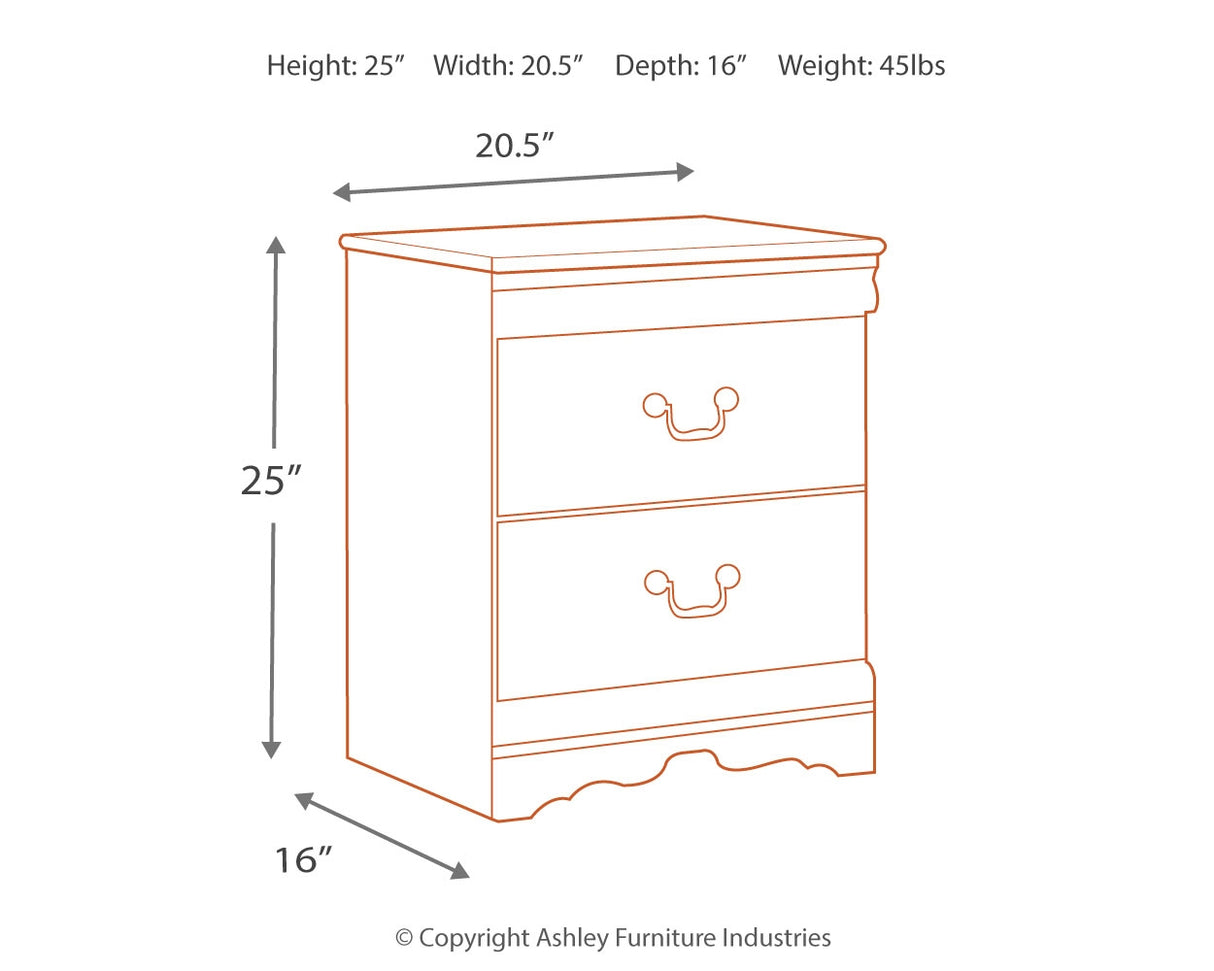 Anarasia Twin Sleigh Headboard Bed with Mirrored Dresser, Chest and Nightstand in White - PKG002557