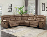 Anastasia 3-Piece Manual Reclining Sectional from Steve Silver - Luna Furniture