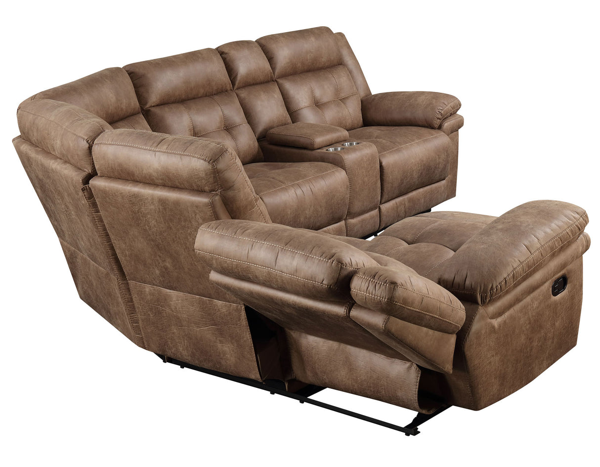 Anastasia 3-Piece Manual Reclining Sectional from Steve Silver - Luna Furniture