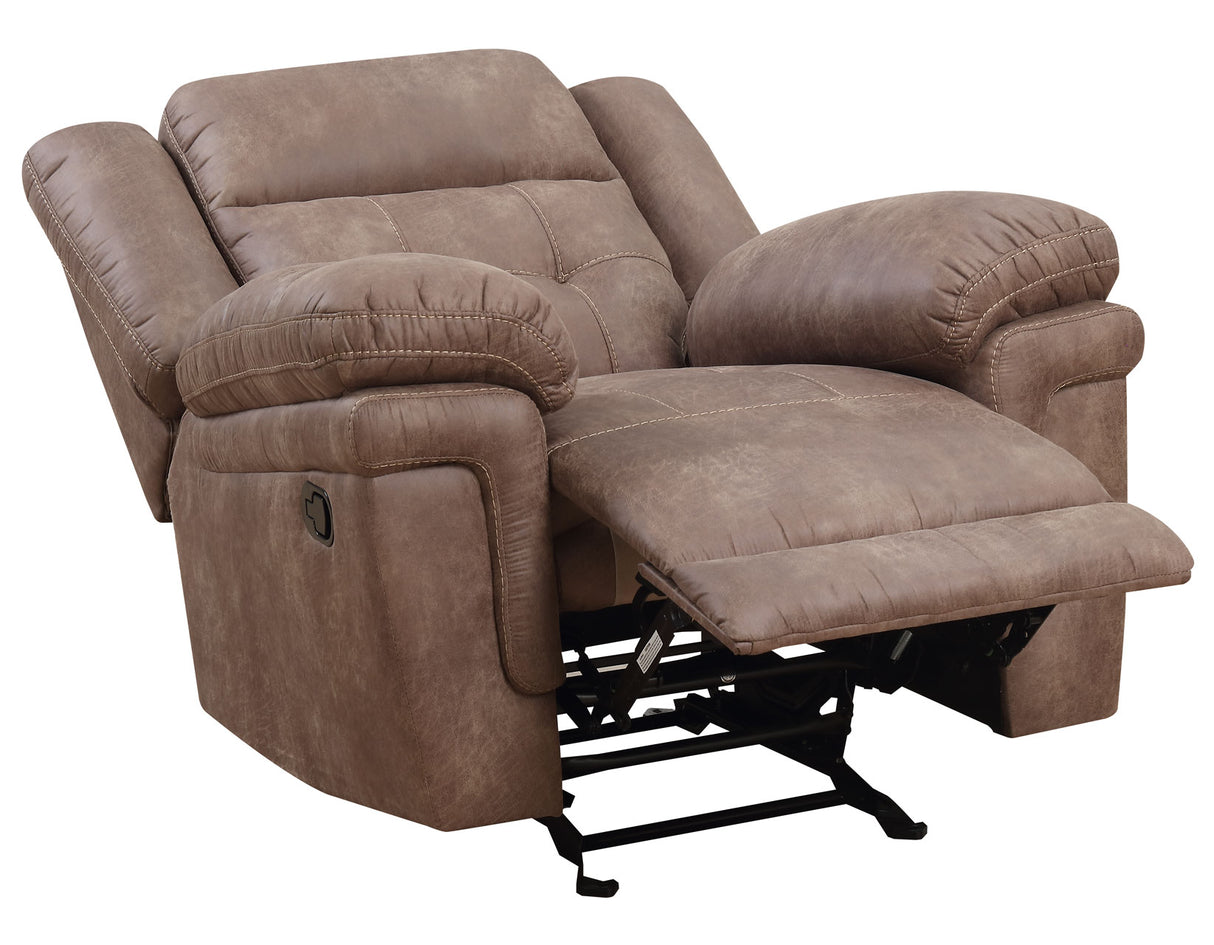 Anastasia Manual Glider Recliner, Cocoa from Steve Silver - Luna Furniture