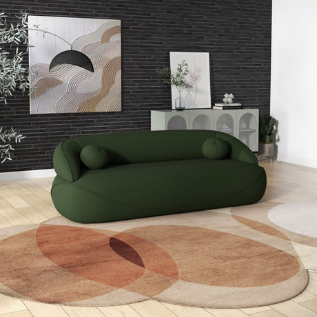 Brody Dark Green Boucle Sofa from Midinmod - Luna Furniture