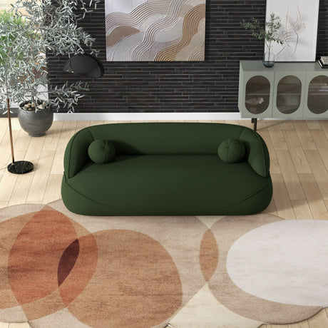 Brody Dark Green Boucle Sofa from Midinmod - Luna Furniture