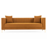 Angelina Sofa 91" (Cognac Velvet) - SOF02105952