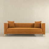 Angelina Sofa 91" (Cognac Velvet) - SOF02105952