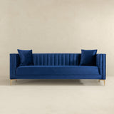 Angelina Sofa 91" (Dark Blue Velvet) - SOF02105953