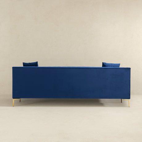 Kendra Dark Blue Velvet Sofa from Midinmod - Luna Furniture