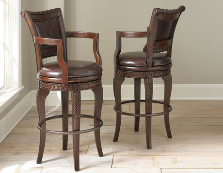 Antoinette 30″ Bar Stool,Swivel, Set of 2 - AY700CC