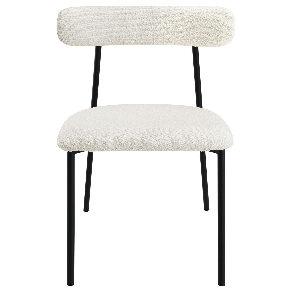 Anzio Boucle Upholstered Dining Side Chair White (Set of 2) - 108292