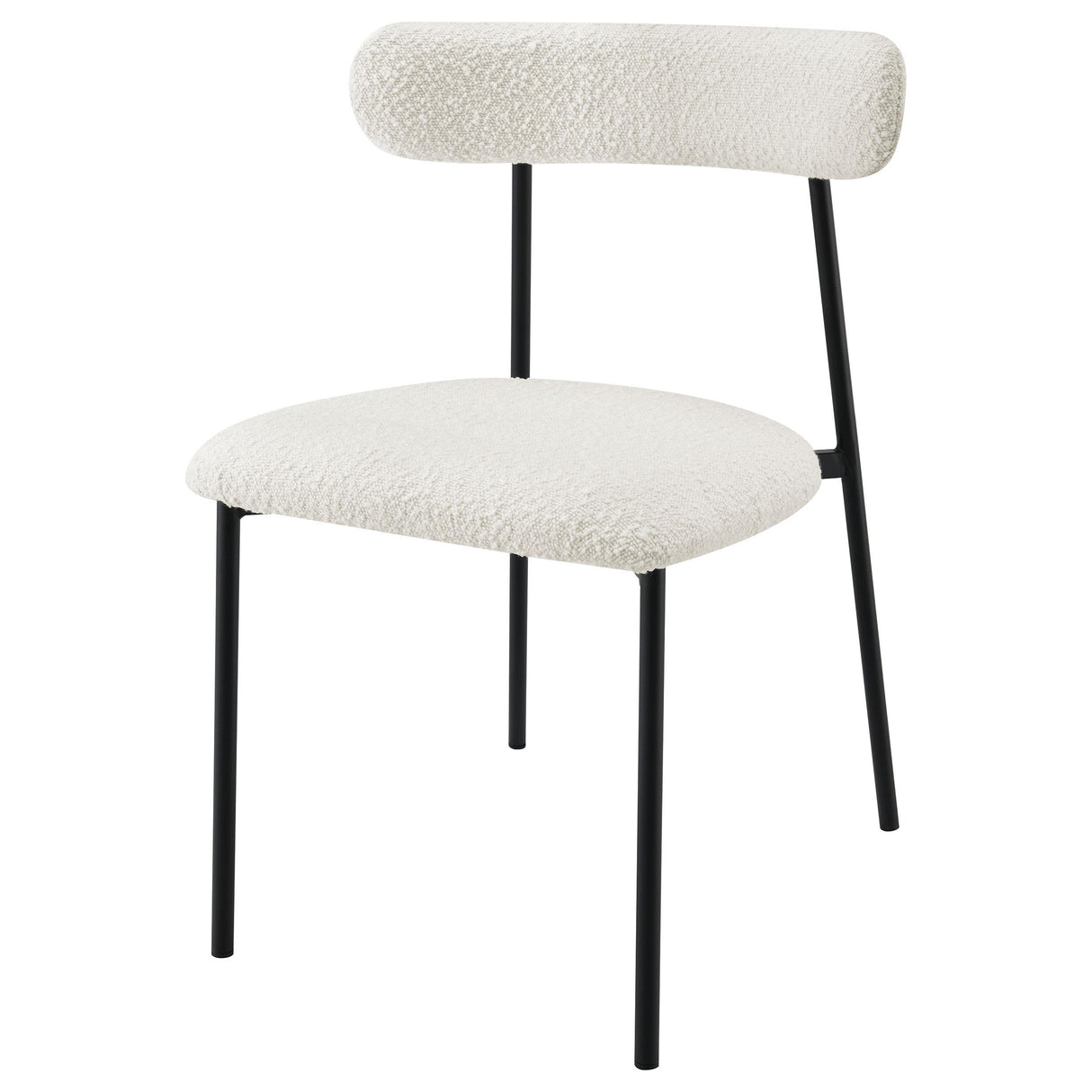 Anzio Boucle Upholstered Dining Side Chair White (Set of 2) - 108292