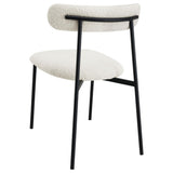 Anzio Boucle Upholstered Dining Side Chair White (Set of 2) - 108292