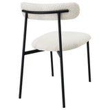 Anzio Boucle Upholstered Dining Side Chair White (Set of 2) - 108292