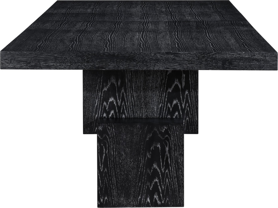 Anzio Dining Table in Black from Meridian - Luna Furniture