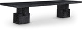 Anzio Dining Table in Black from Meridian - Luna Furniture