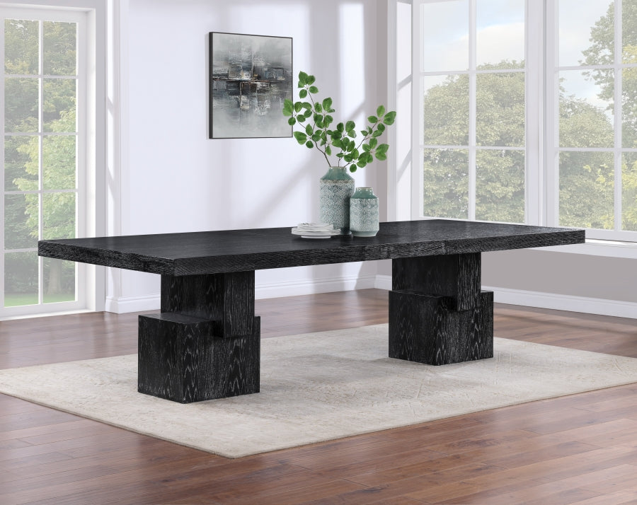 Anzio Dining Table in Black from Meridian - Luna Furniture