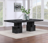 Anzio Dining Table in Black from Meridian - Luna Furniture