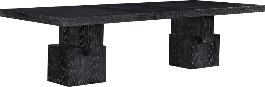 Anzio Dining Table in Black from Meridian - Luna Furniture