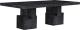 Anzio Dining Table in Black from Meridian - Luna Furniture