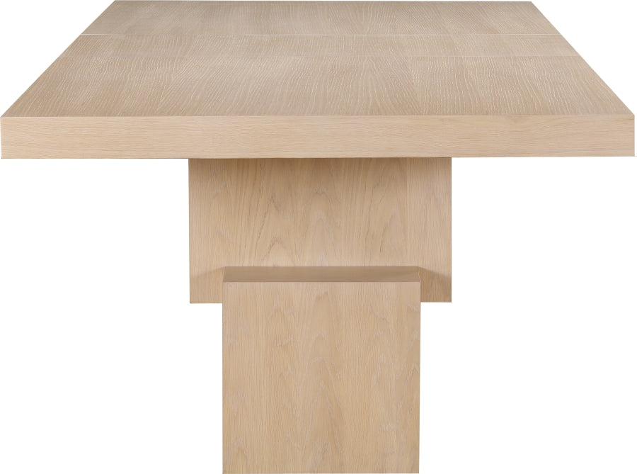 Anzio Dining Table in Natural from Meridian - Luna Furniture