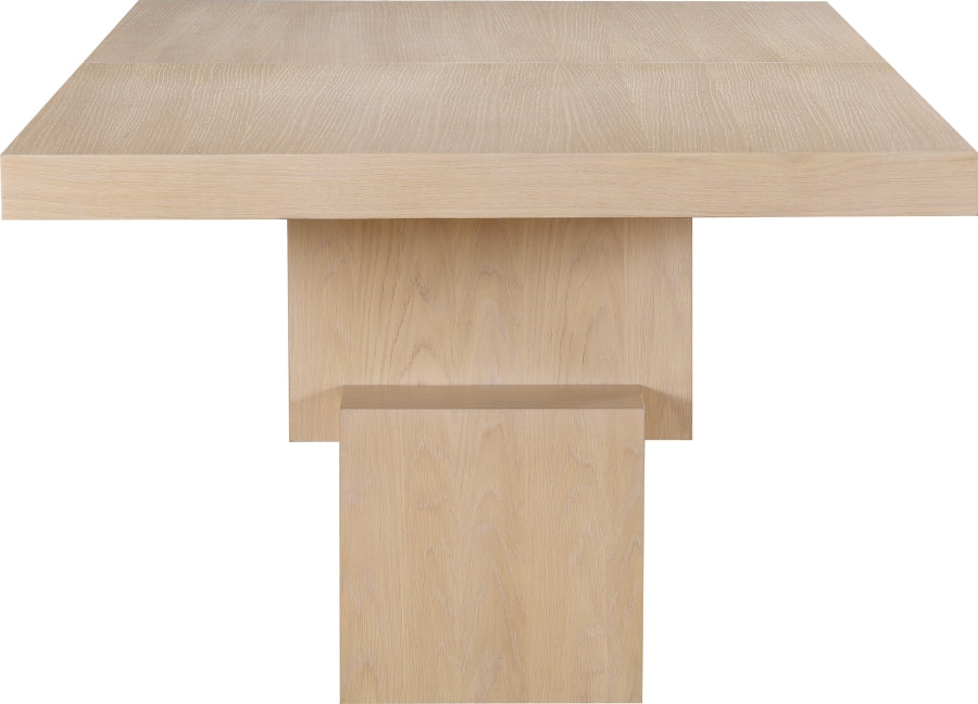 Anzio Dining Table in Natural from Meridian - Luna Furniture