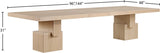 Anzio Dining Table in Natural from Meridian - Luna Furniture