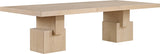 Anzio Dining Table in Natural from Meridian - Luna Furniture