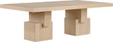 Anzio Dining Table in Natural from Meridian - Luna Furniture