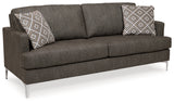 Arcola Sofa and Loveseat in Java - PKG014102