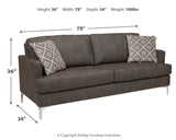 Arcola Sofa and Loveseat in Java - PKG014102