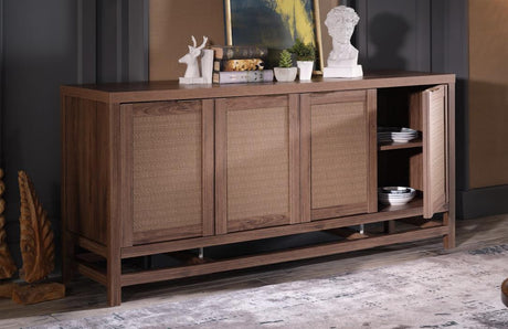 Arden 4 Door Console (Alegro Walnut) 1 Piece - 20-ARD-CONSOLE-4DOOR