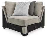 Ardsley 3-Piece Sectional with Ottoman in Pewter - PKG001228