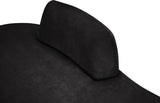 Argyle Chenille Fabric Chaise/Loveseat Black from Meridian - Luna Furniture