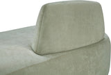 Argyle Chenille Fabric Chaise/Loveseat Mint from Meridian - Luna Furniture