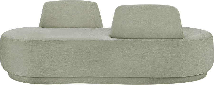 Argyle Chenille Fabric Chaise/Loveseat Mint from Meridian - Luna Furniture