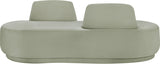 Argyle Chenille Fabric Chaise/Loveseat Mint from Meridian - Luna Furniture