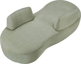 Argyle Chenille Fabric Chaise/Loveseat Mint from Meridian - Luna Furniture