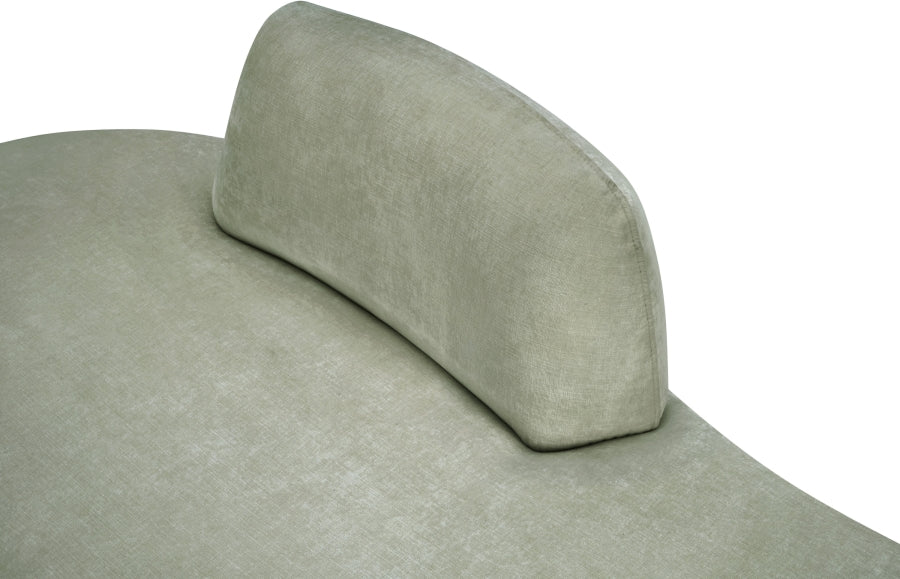 Argyle Chenille Fabric Chaise/Loveseat Mint from Meridian - Luna Furniture