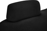 Argyle Teddy Fabric Chaise/Loveseat Black from Meridian - Luna Furniture