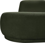 Argyle Teddy Fabric Chaise/Loveseat Green from Meridian - Luna Furniture