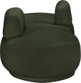 Argyle Teddy Fabric Chaise/Loveseat Green from Meridian - Luna Furniture