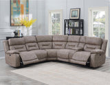 Aria 3-Piece Dual-Power Reclining Sectional, Desert Sand from Steve Silver - Luna Furniture