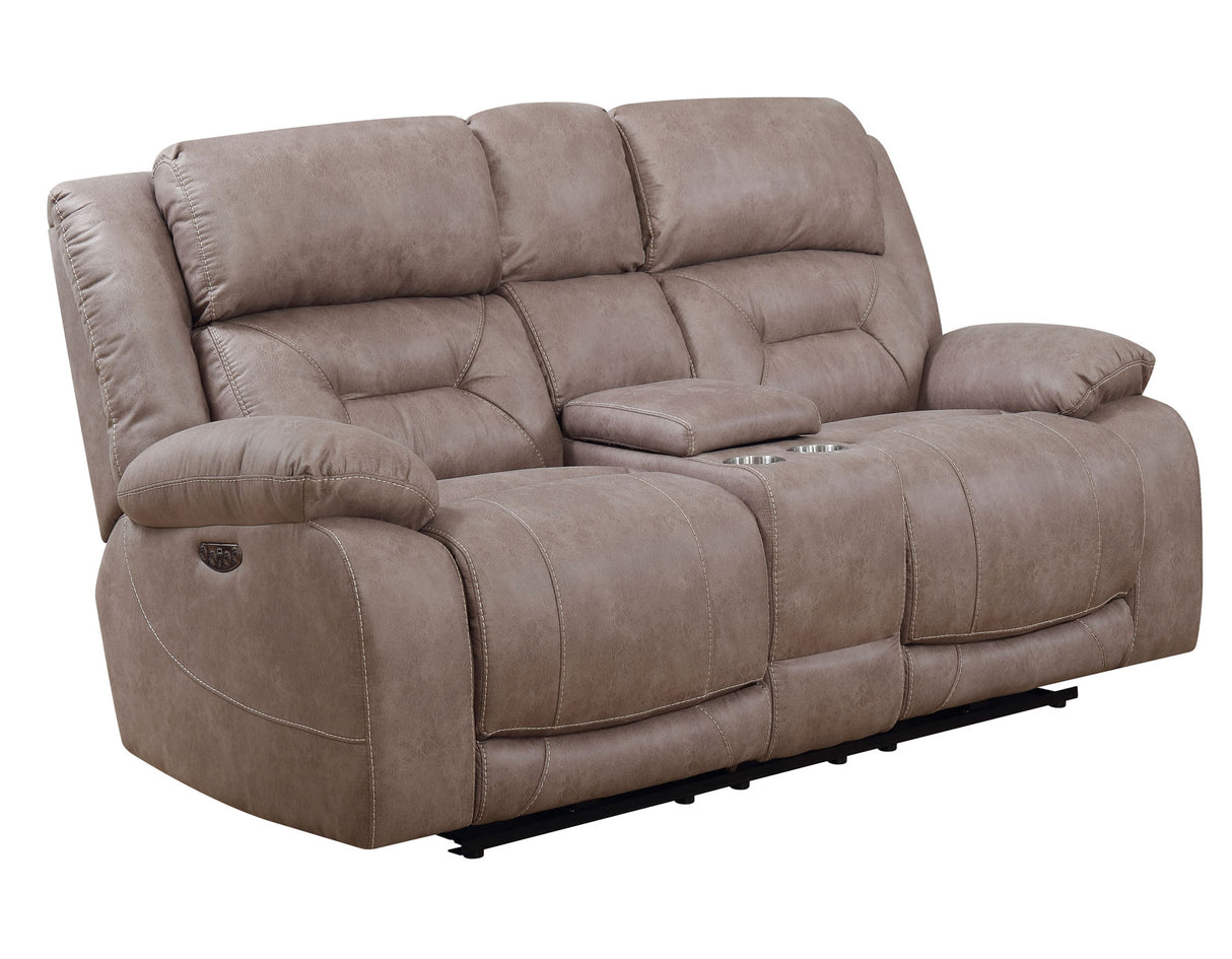 Aria Desert Sand 3 Piece Dual Power Motion Set(Sofa, Loveseat & Chair) from Steve Silver - Luna Furniture