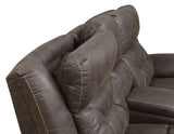 Aria Dual-Power Reclining Console Loveseat, Saddle Brown from Steve Silver - Luna Furniture