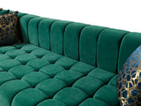 Ariana Green Velvet Double Chaise Sectional - ARIANAGREEN-SEC